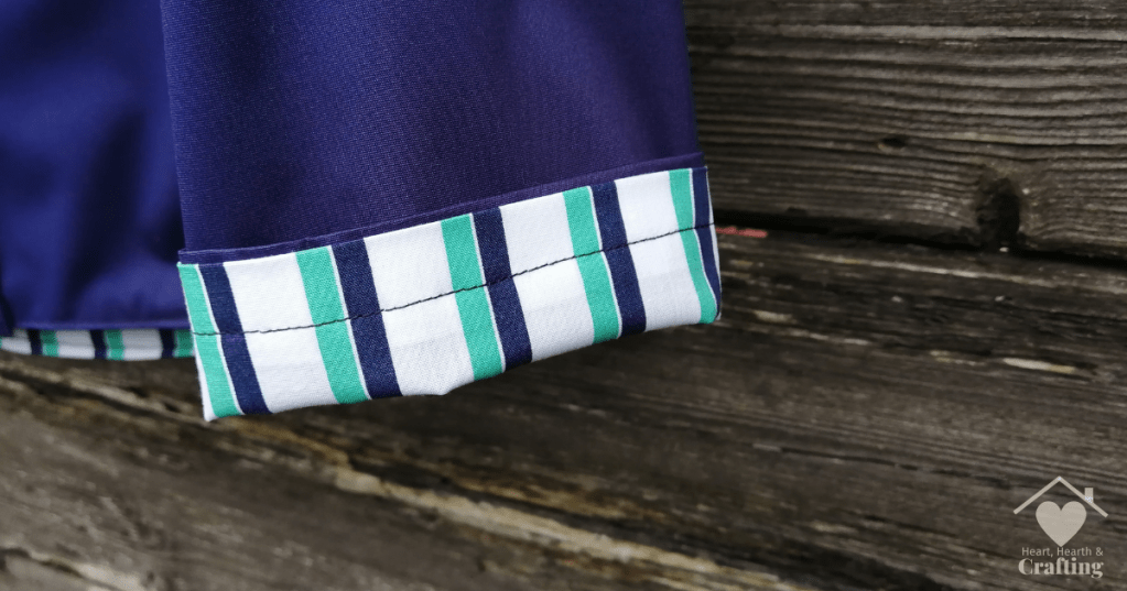 Stitch Upon a Time's Gnome Jacket in Navy Waterproof Sewing Project