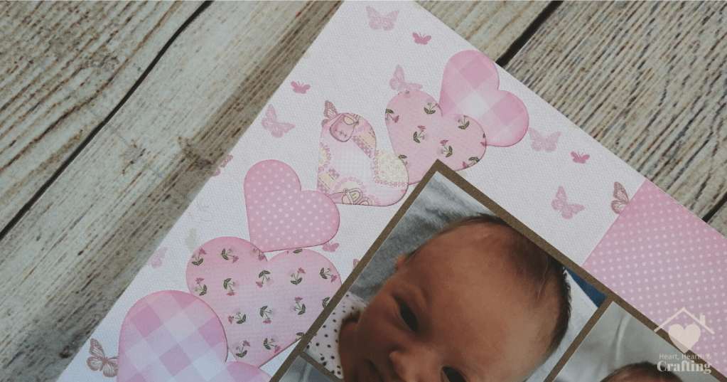 New Baby Scrapbook Layout with First Edition's It's a Girl Papers
