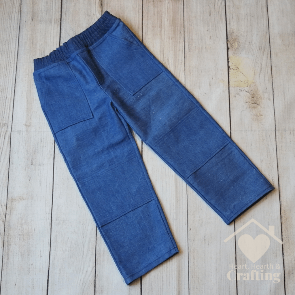 Peek-A-Boo Pattern's Rough & Tumble Pants in Denim - Sewing Project