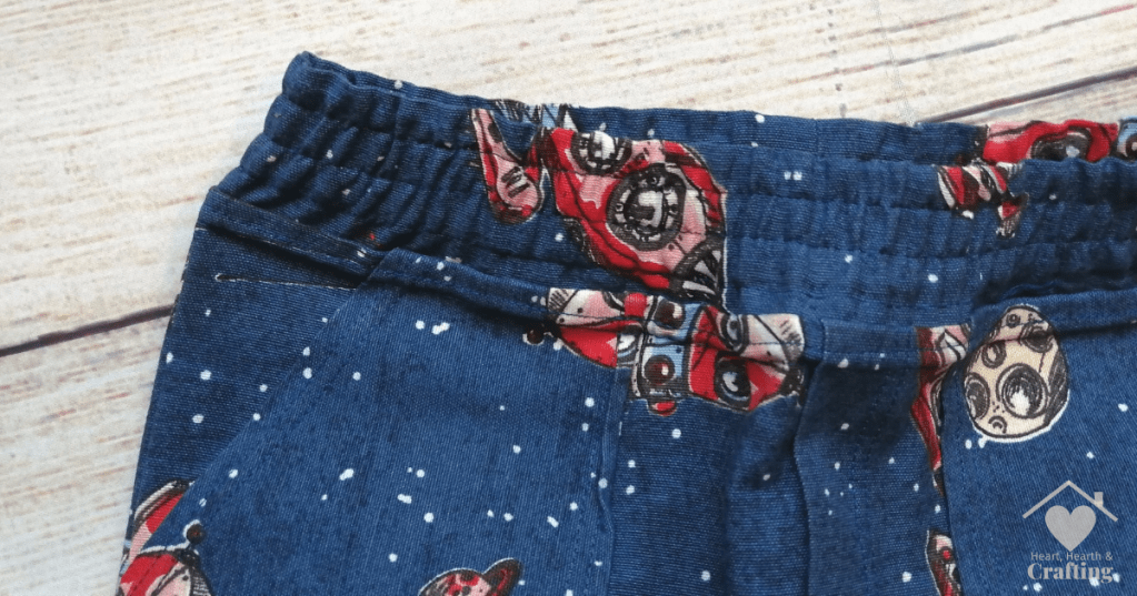 Peek-A-Boo Pattern's Rough & Tumble Pants in Space Denim - Sewing Project