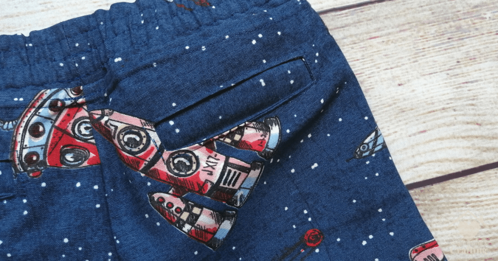 Peek-A-Boo Pattern's Rough & Tumble Pants in Space Denim - Sewing Project