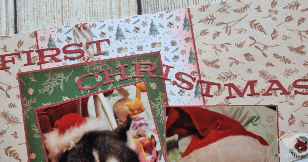 Baby's First Christmas Scrapbook Page Title