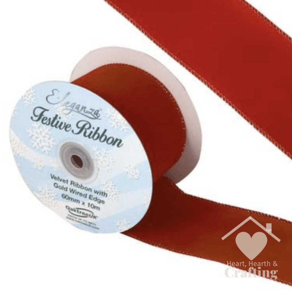 Wired Velvet Ribbon 60mm