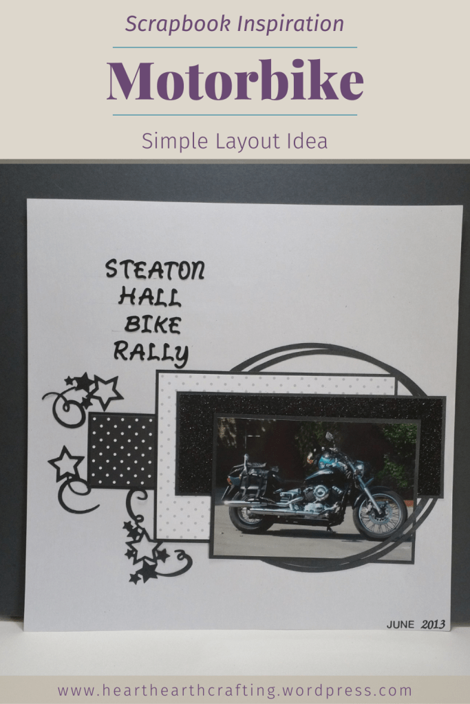 Motorbike Rally Scrapbook Page