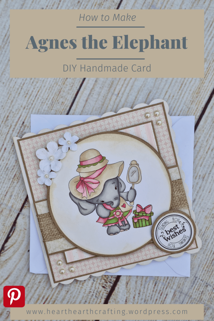 Agnes Elephant Handmade Card Pinterest