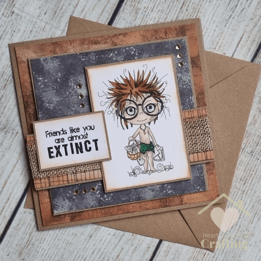 Sticks and Stones Bearing Gifts - Handmade Greetings Card