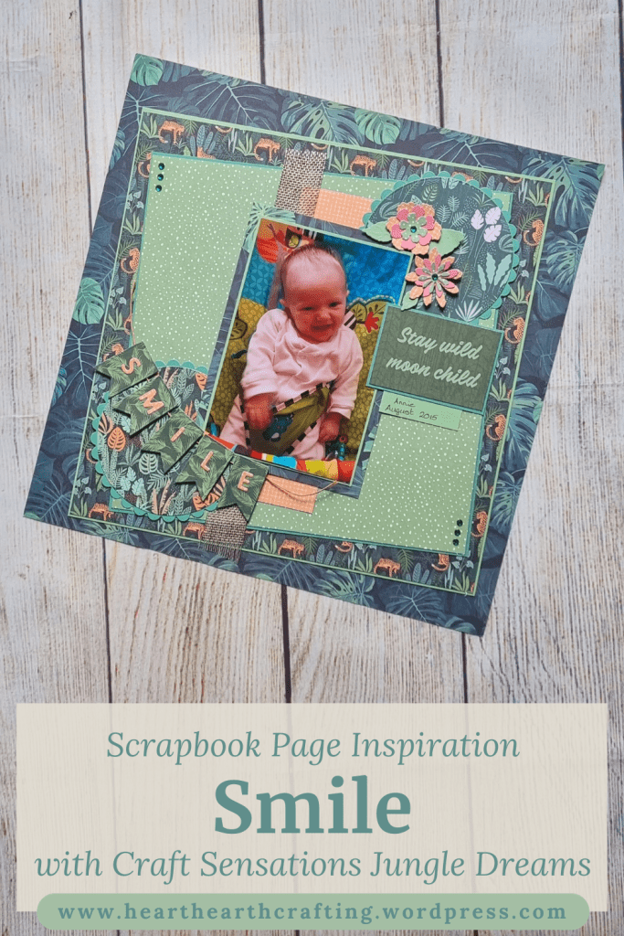 Jungle Dreams Smile - Scrapbook Layout Inspiration