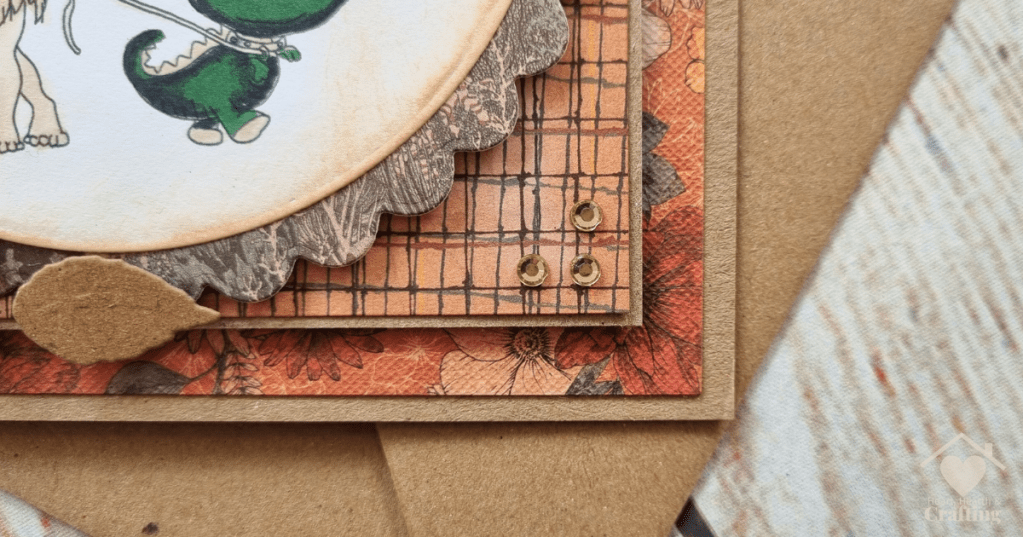 Sticks and Bones Walk the Dinosaur - Handmade Greetings Card