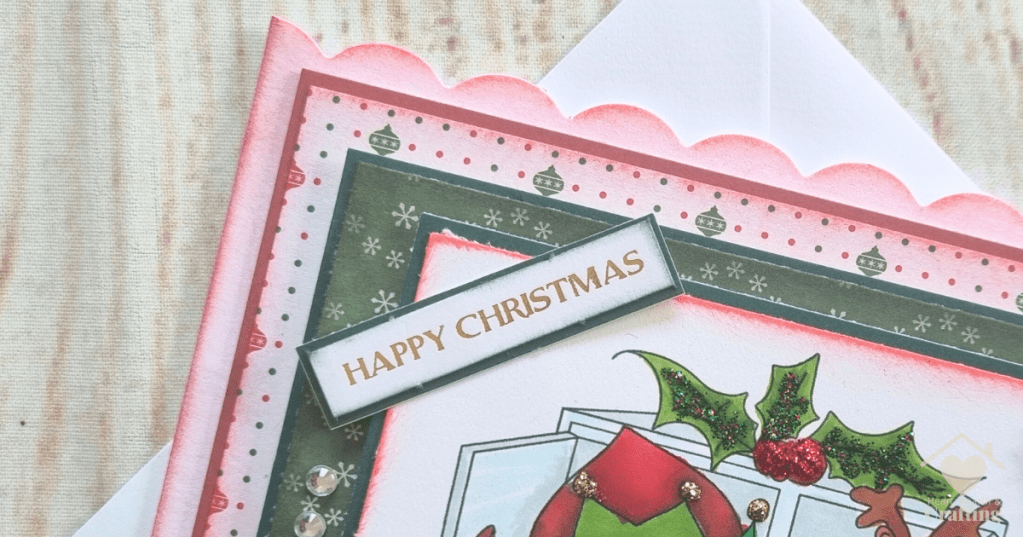 Winnie North Pole Advent Calendar - Handmade Christmas Card