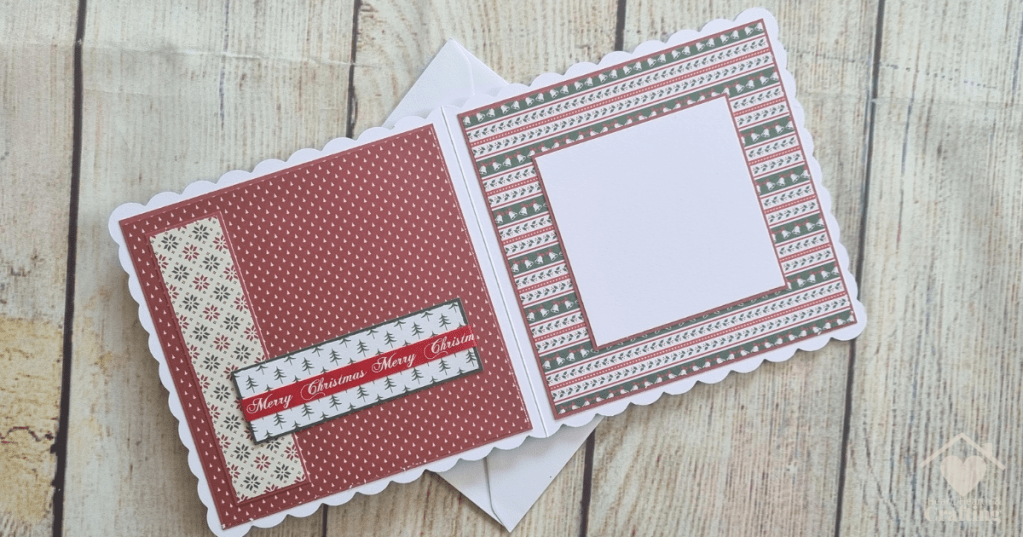 Winnie North Pole Hang On - Handmade Christmas Card
