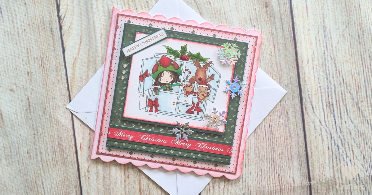 Winnie North Pole Advent Calendar – Handmade Christmas Card