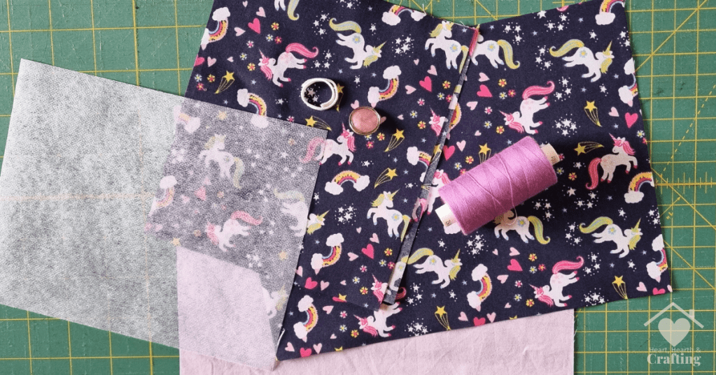 How to Sew Kids Mini Colouring Wallets - Step 1