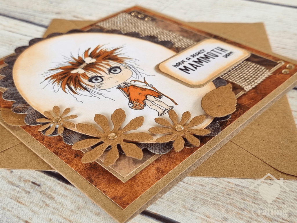 Sticks and Bones Hello - Handmade Greetings Card