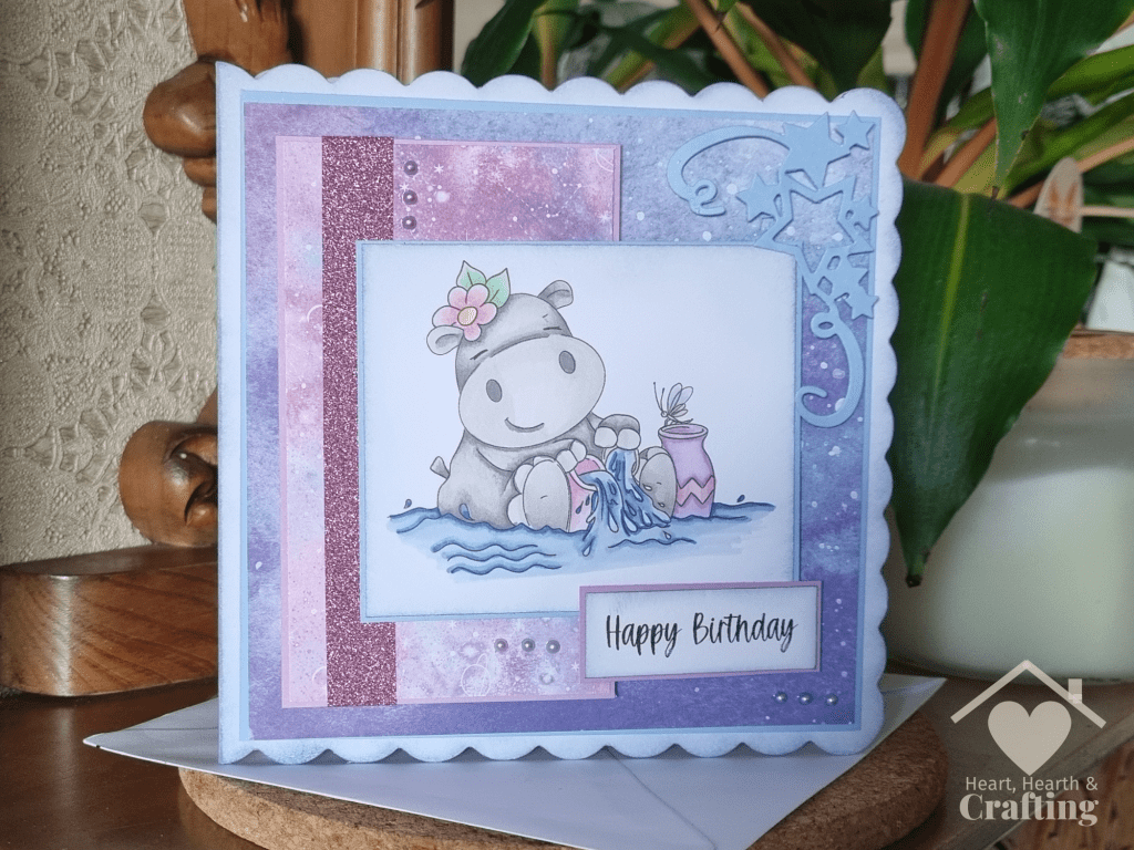 Aquarius Zodiac Handmade Card on Etsy