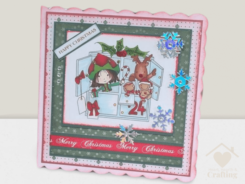 Winnie North Pole Advent Calendar - Handmade Christmas Card on Etsy