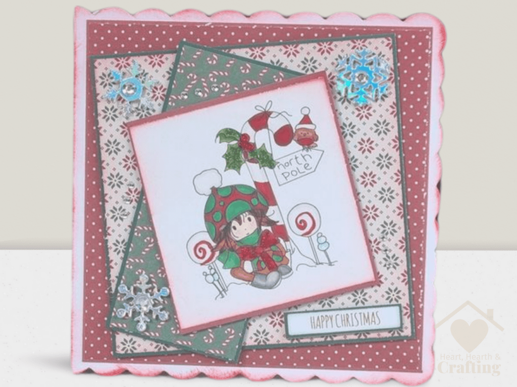 Winnie North Pole - Handmade Christmas Card on Etsy