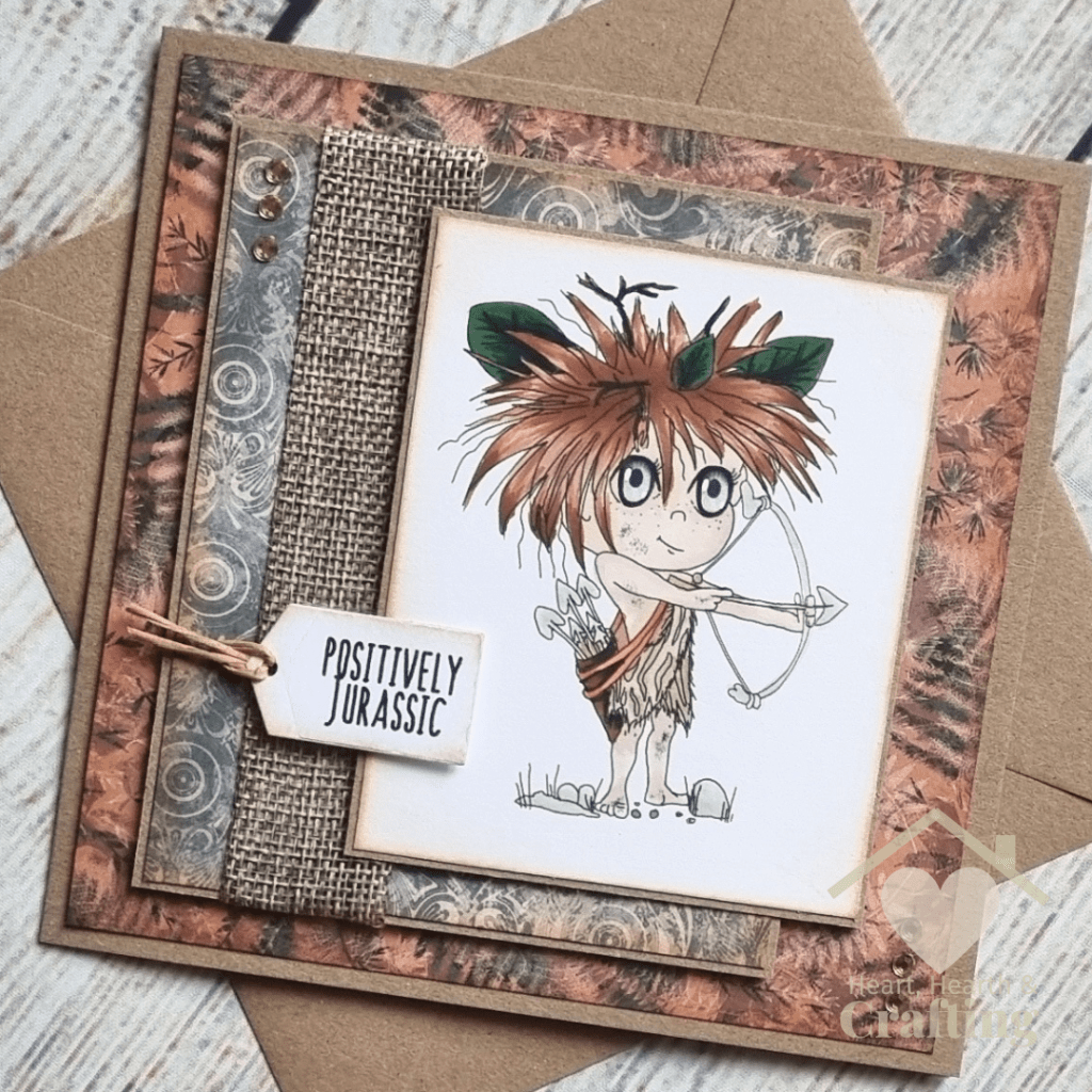 Sticks and Stones Aim High - Handmade Greetings Card