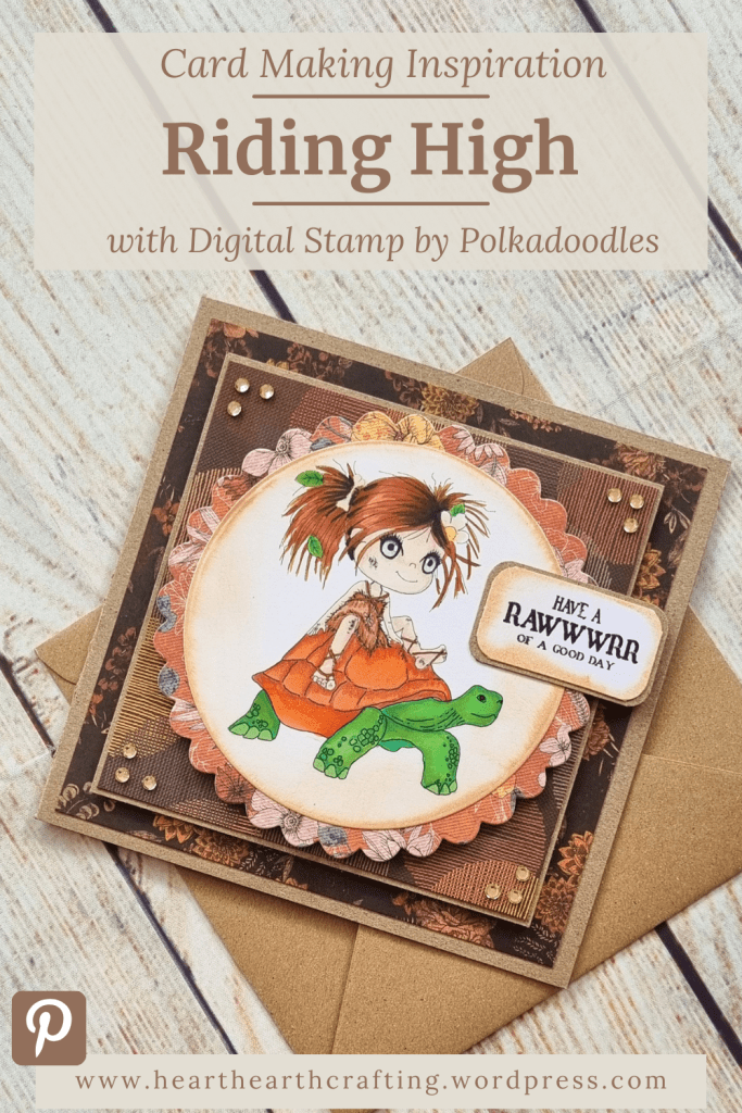 Sticks and Bones Riding High - Handmade Greetings Card