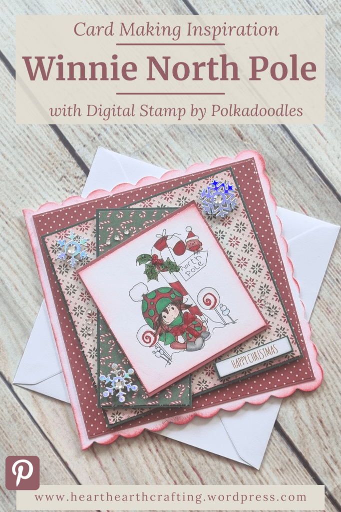Winnie North Pole - Handmade Christmas Card