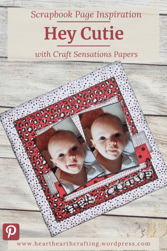 Hey Cutie - Baby Scrapbook Inspiration