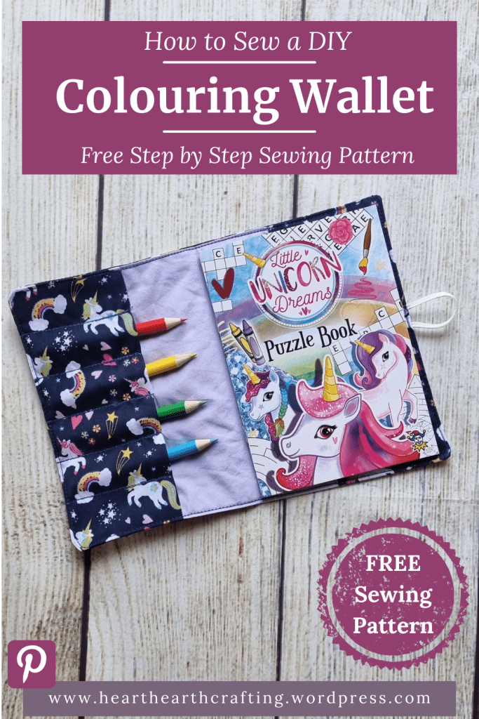 How to Sew Kids Mini Colouring Wallets Pinterest