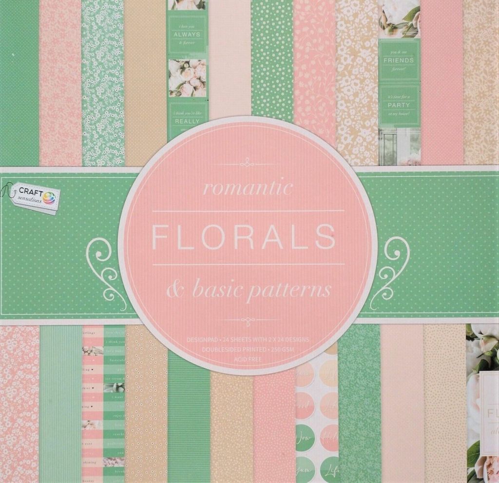 Craft Sensations Romantic Florals Paper