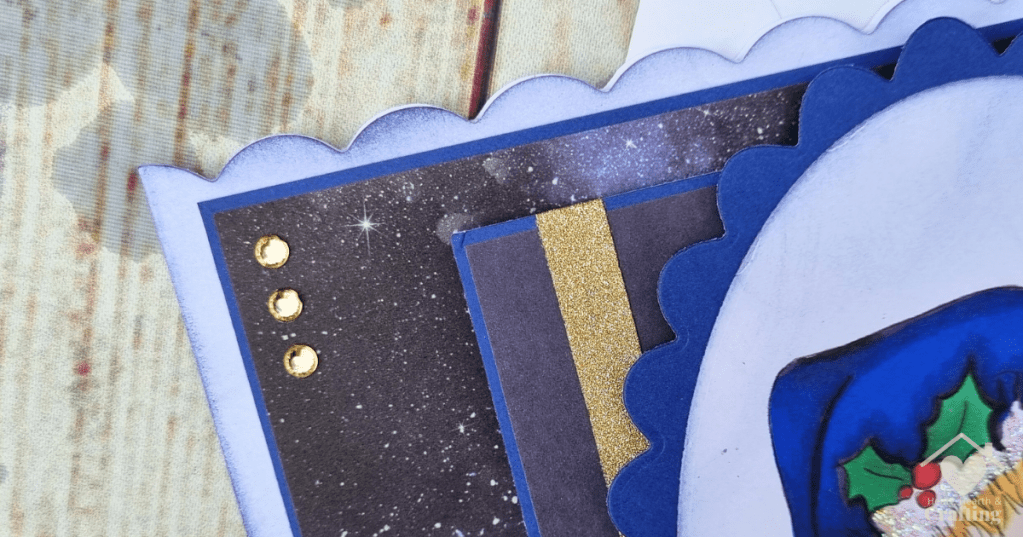 Watch Your Step - A Handmade Christmas Card made with Digital Stamp and ProMarkers