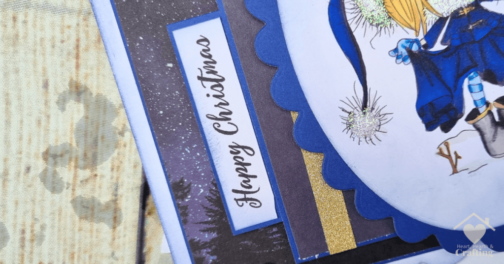 Watch Your Step - A Handmade Christmas Card made with Digital Stamp and ProMarkers