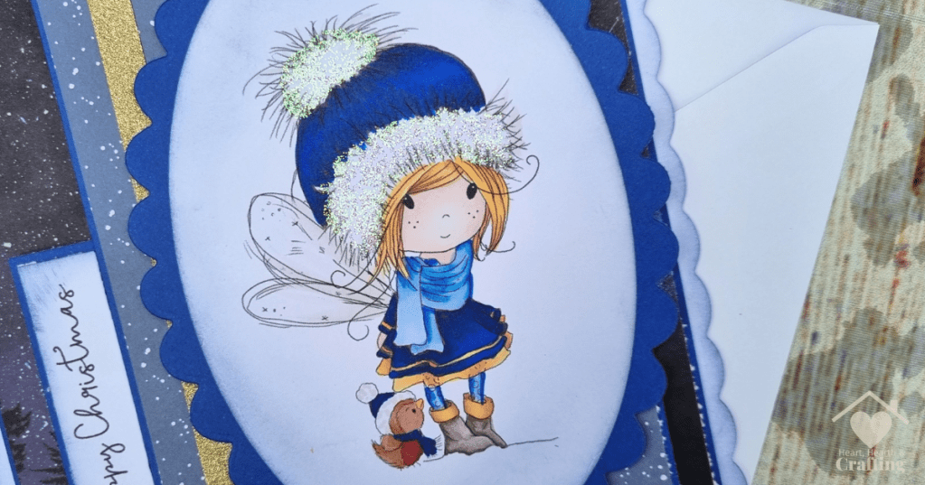 Winnie Penguin - A Handmade Christmas Card made with Digital Stamp and ProMarkers