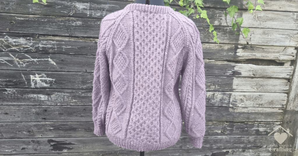 Maguire Clan Aran Sweater Knitting Project