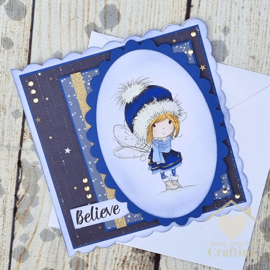 Winnie Wings - A Handmade Christmas Card made with Digital Stamp and ProMarkers