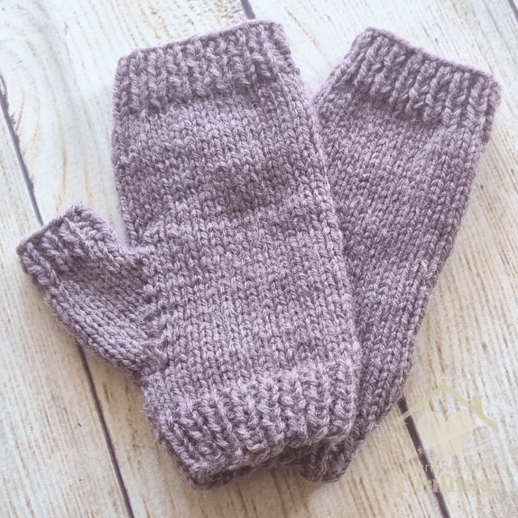 Fingerless Gloves Aran Knitting Project – With Free Pattern