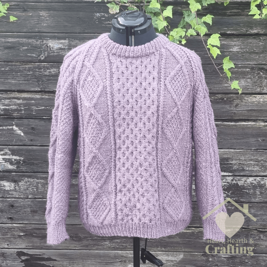 Maguire Clan Aran Sweater Knitting Project