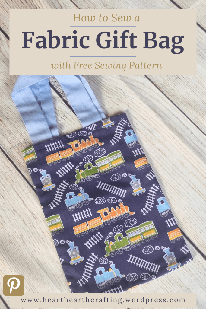 How to Sew a Fabric Gift Bag Pinterest