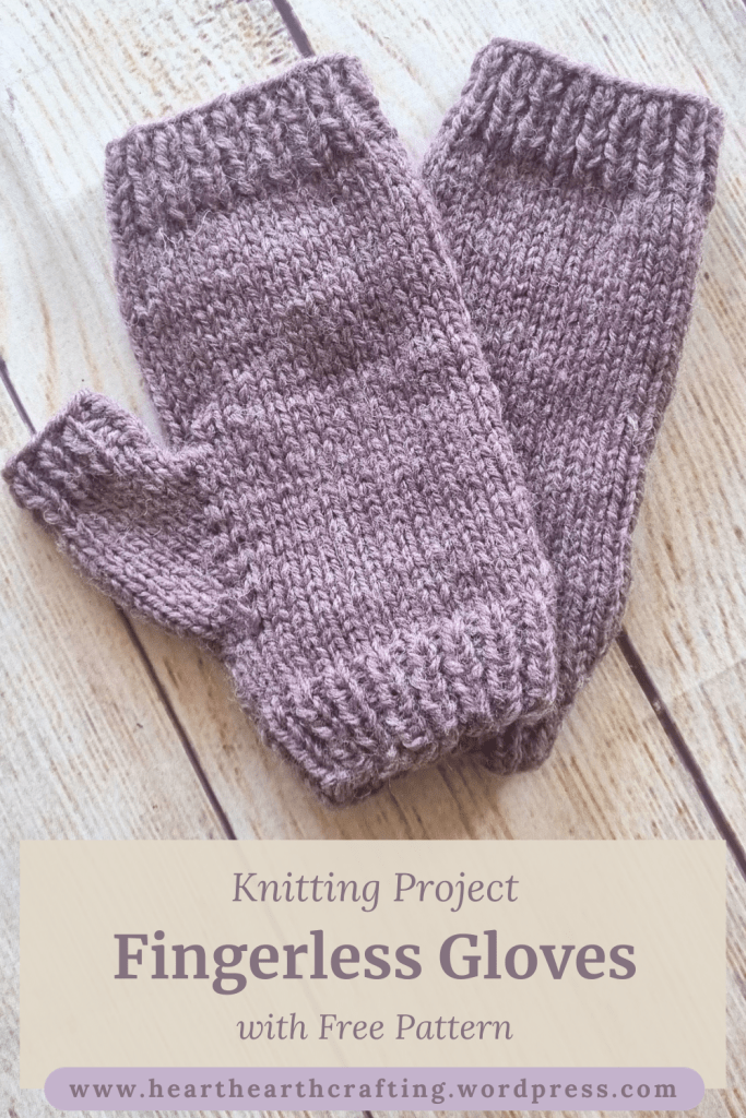 Fingerless Gloves Aran Knitting Project – With Free Pattern Pinterest