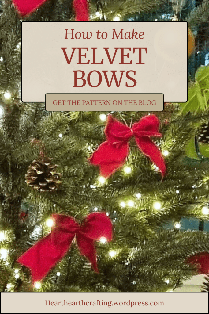 How to Make Red Velvet Bows - Perfect for Your Christmas Tree Pinterest