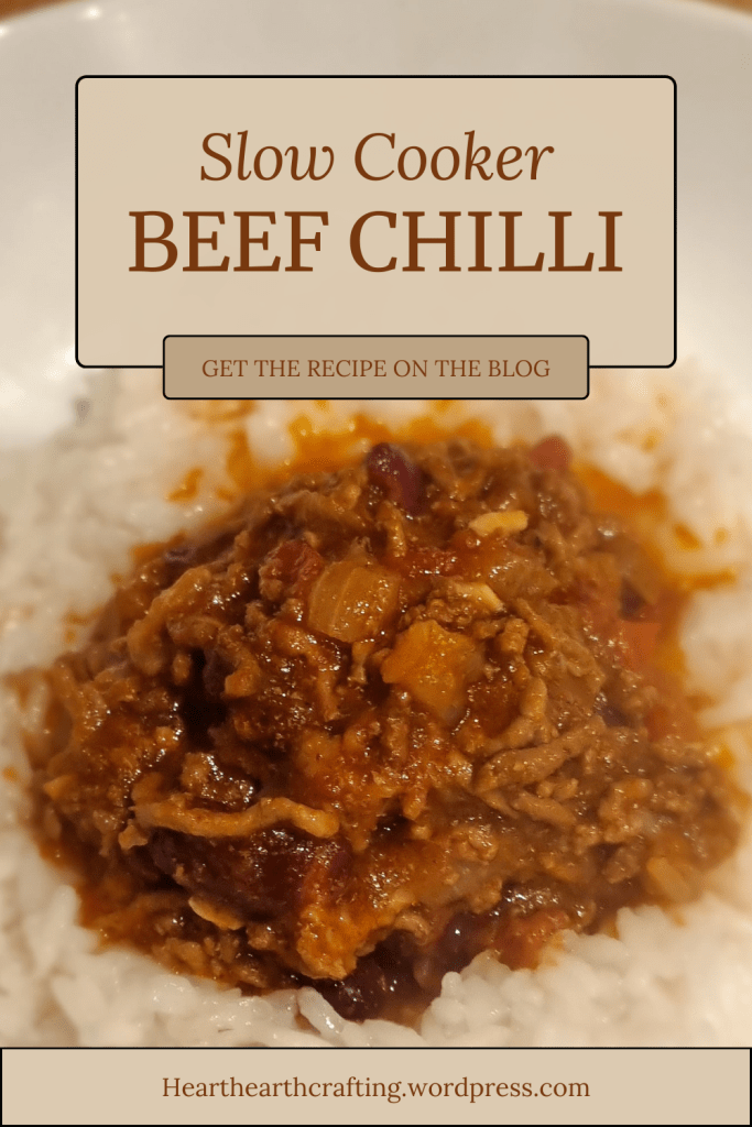 Slow Cooker Beef Chilli Recipe Pinterest