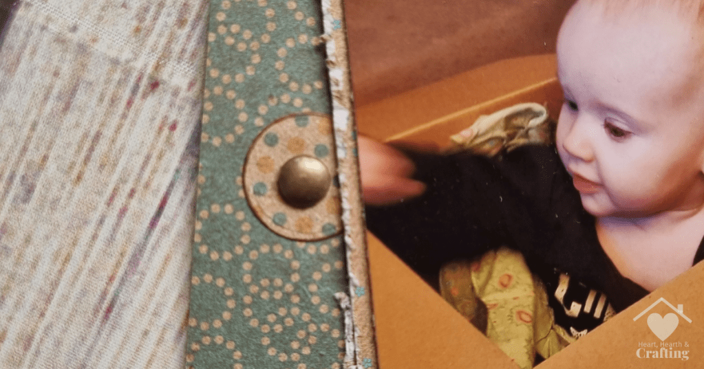 It's All About the Box, Baby's First Christmas Scrapbook Inspiration