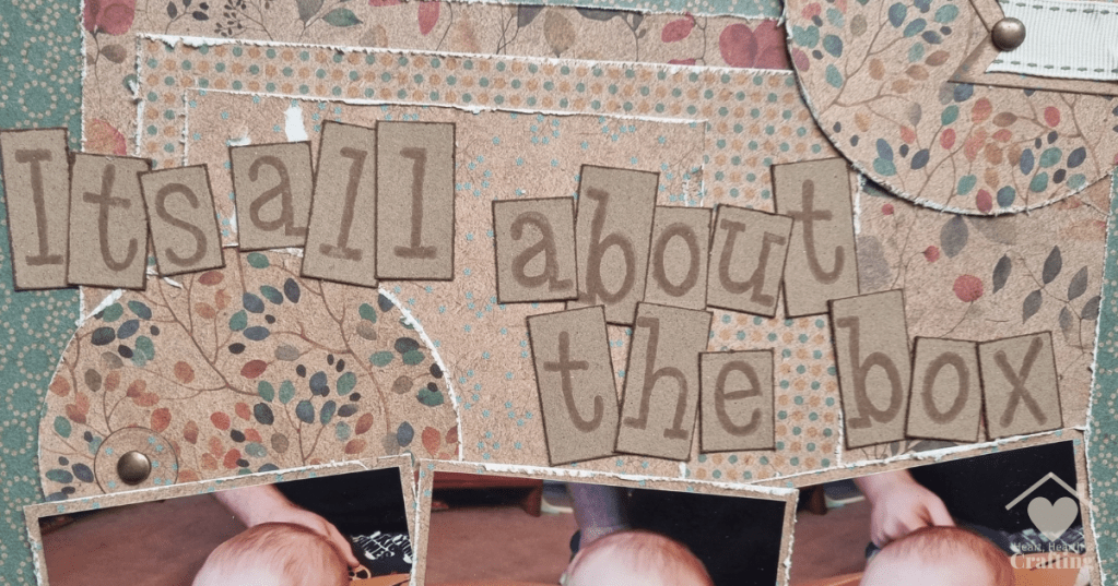 It's All About the Box, Baby's First Christmas Scrapbook Inspiration