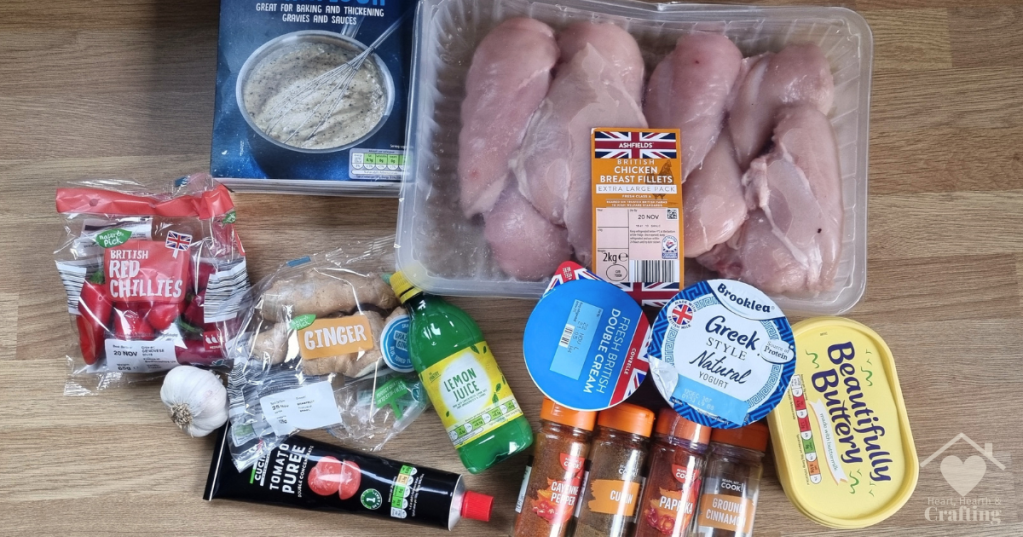 Slow Cooker Butter Chicken Recipe Ingredients