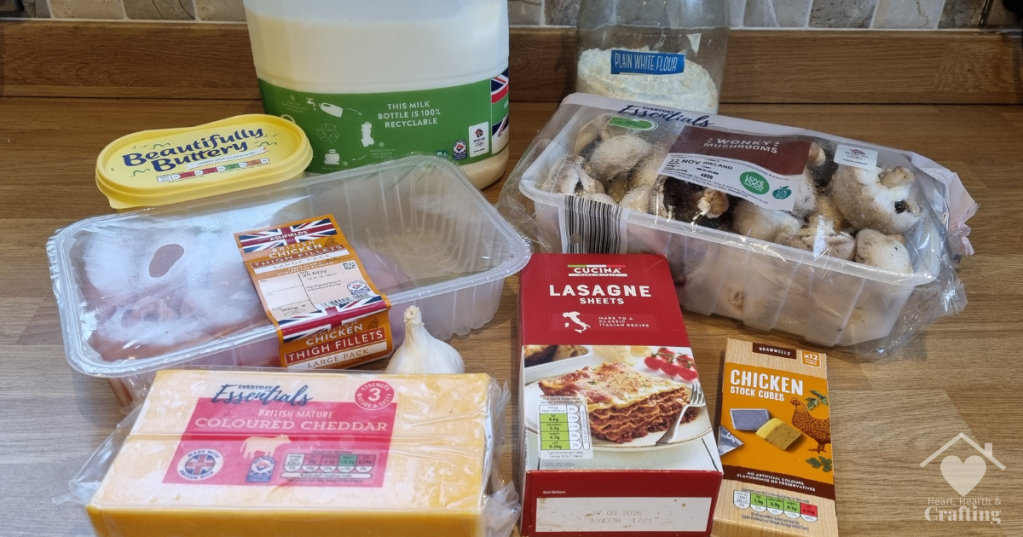 Batch Cook Chicken Lasagne Recipe Ingredients