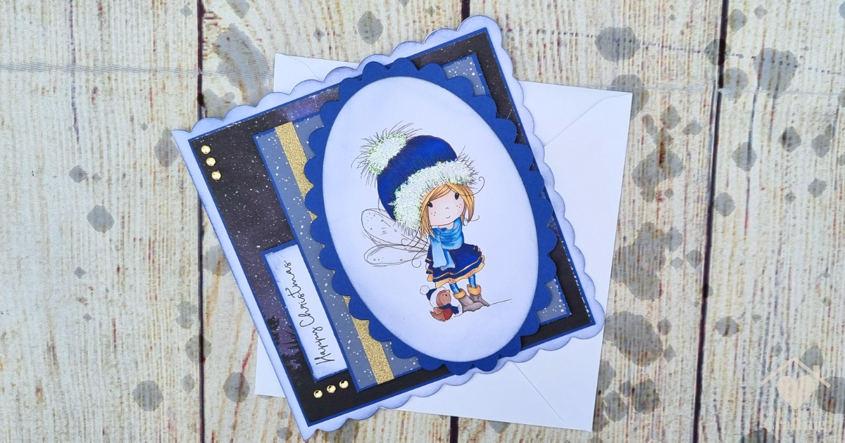 Winnie Penguin – A Handmade Christmas Card made with Digital Stamp and ProMarkers