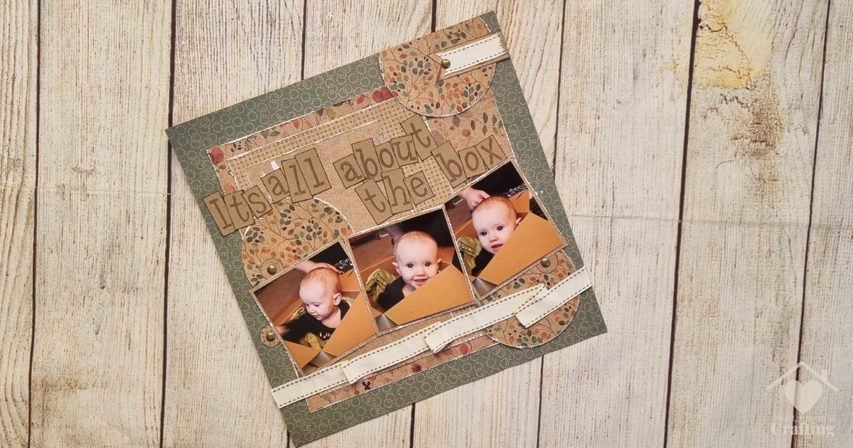 It’s All About the Box, Baby’s First Christmas Scrapbook Inspiration