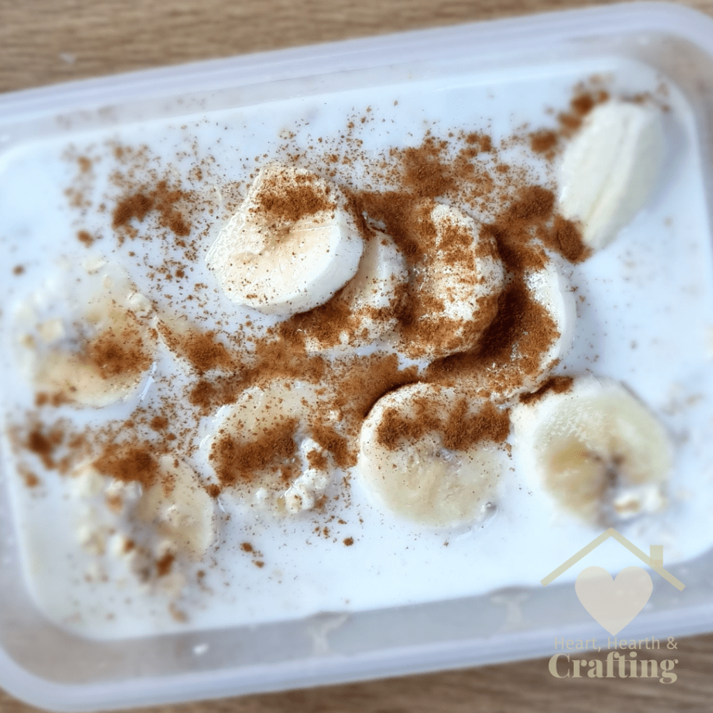 Overnight Porridge Recipe with Banana and Honey
