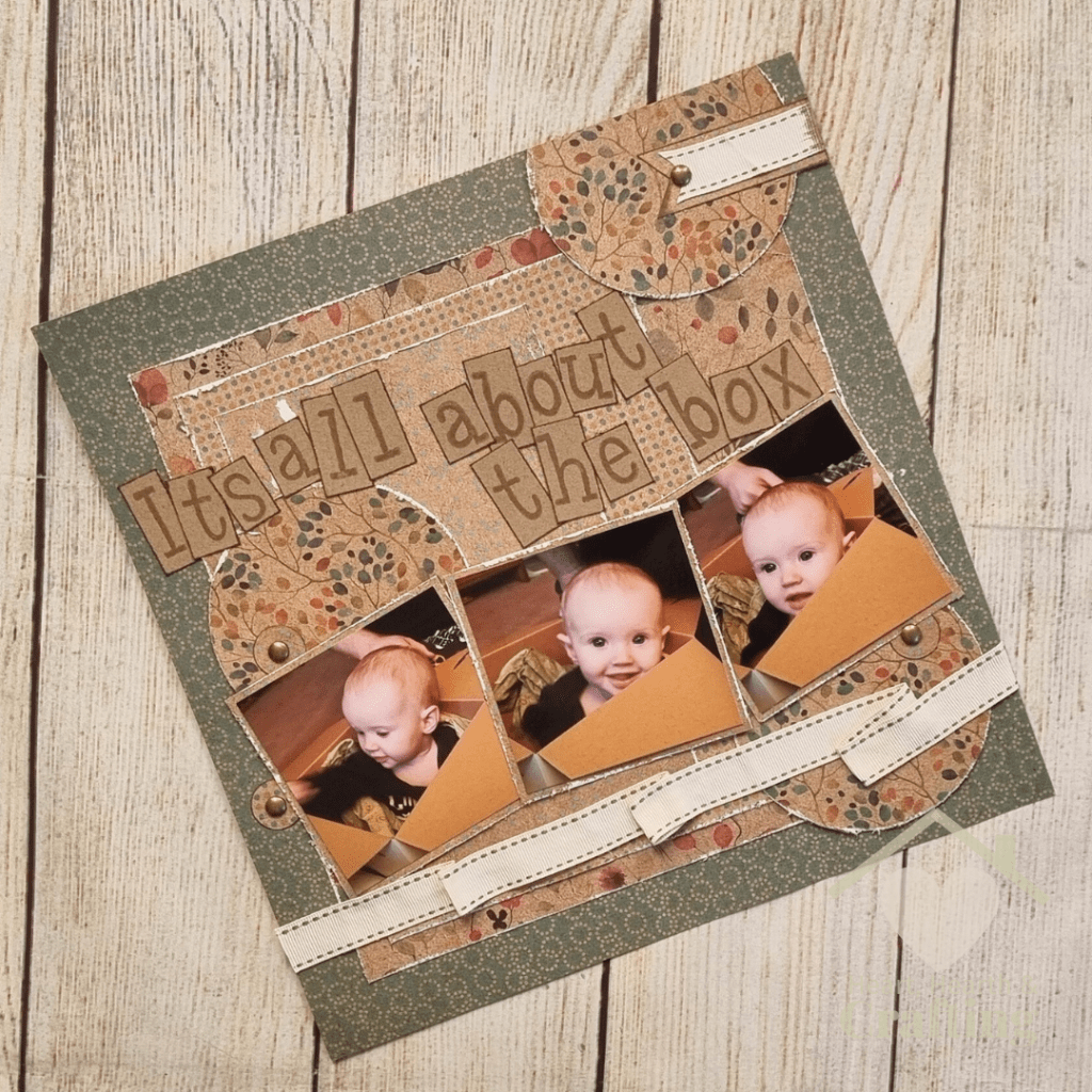 It's All About the Box, Baby's First Christmas Scrapbook Inspiration