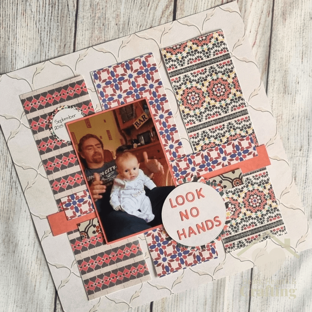 Look No Hands - Baby Scrapbook Inspiration