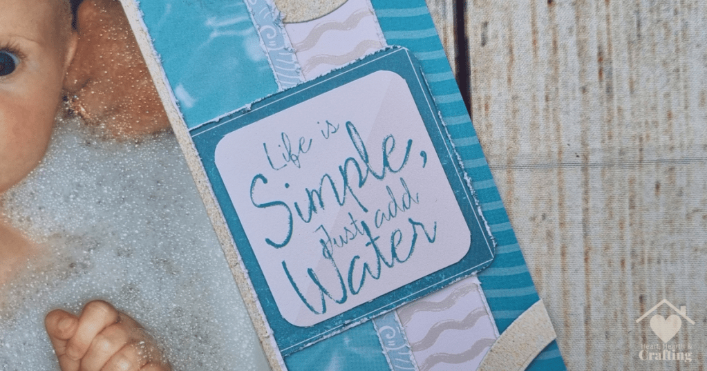 So Many Bubbles - Baby Scrapbook Inspiration