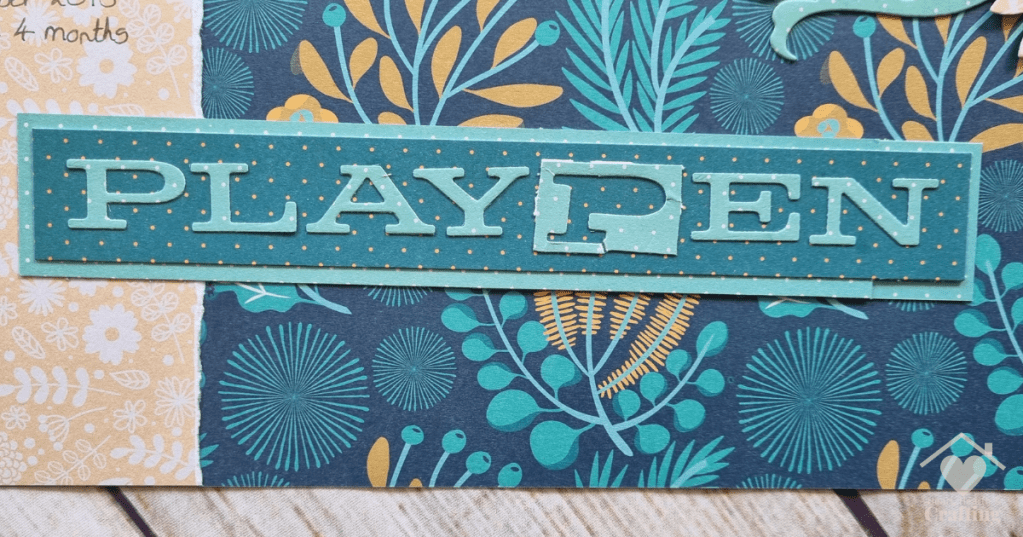 Playpen Baby Scrapbook Inspiration with Craft Sensations Papers