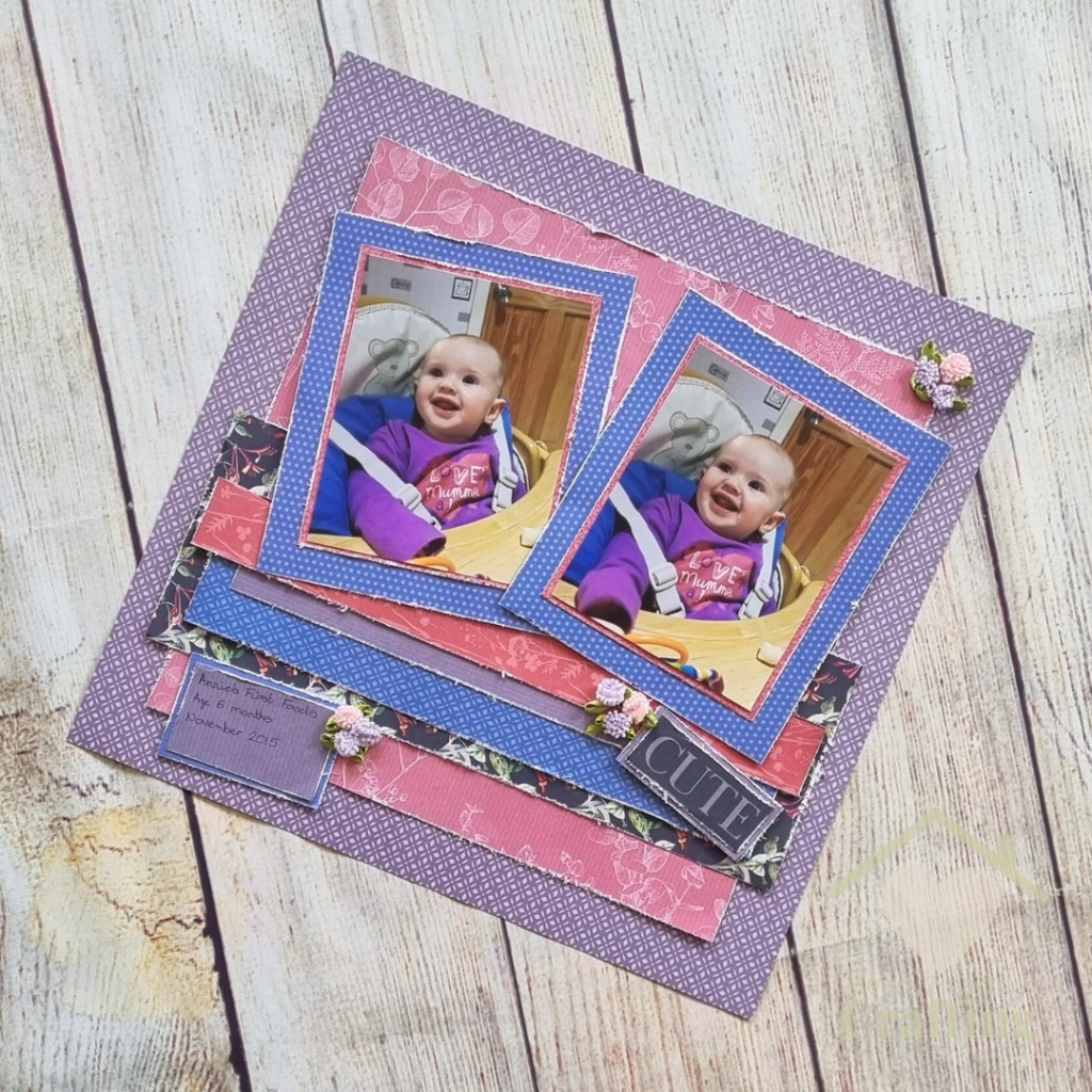 Cute Baby Scrapbook Inspiration with Craft Sensations Papers
