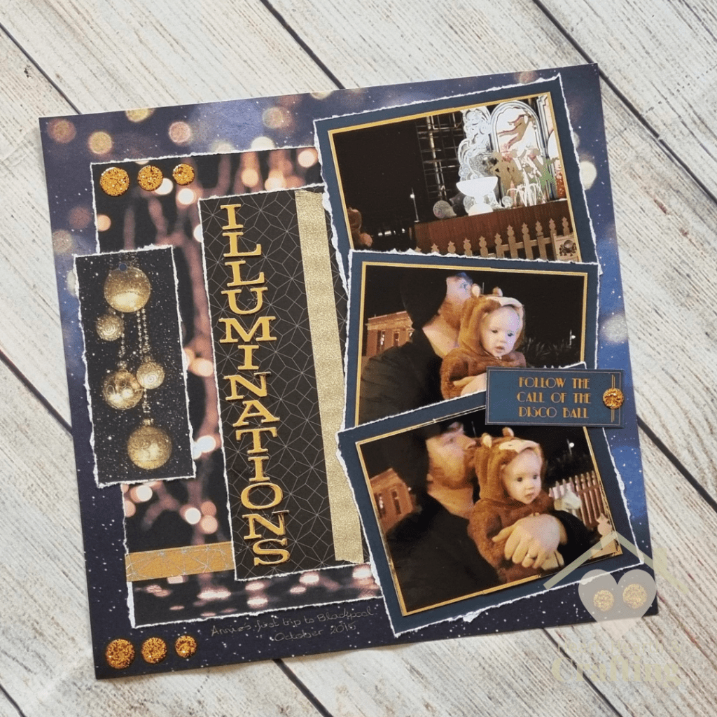 Blackpool Illuminations Scrapbook Layout